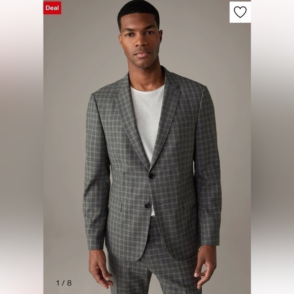 [EU52] Strellson “Rick” Black, Blue & Grey Plaid Sports Coat / Blazer - Picture 1 of 15